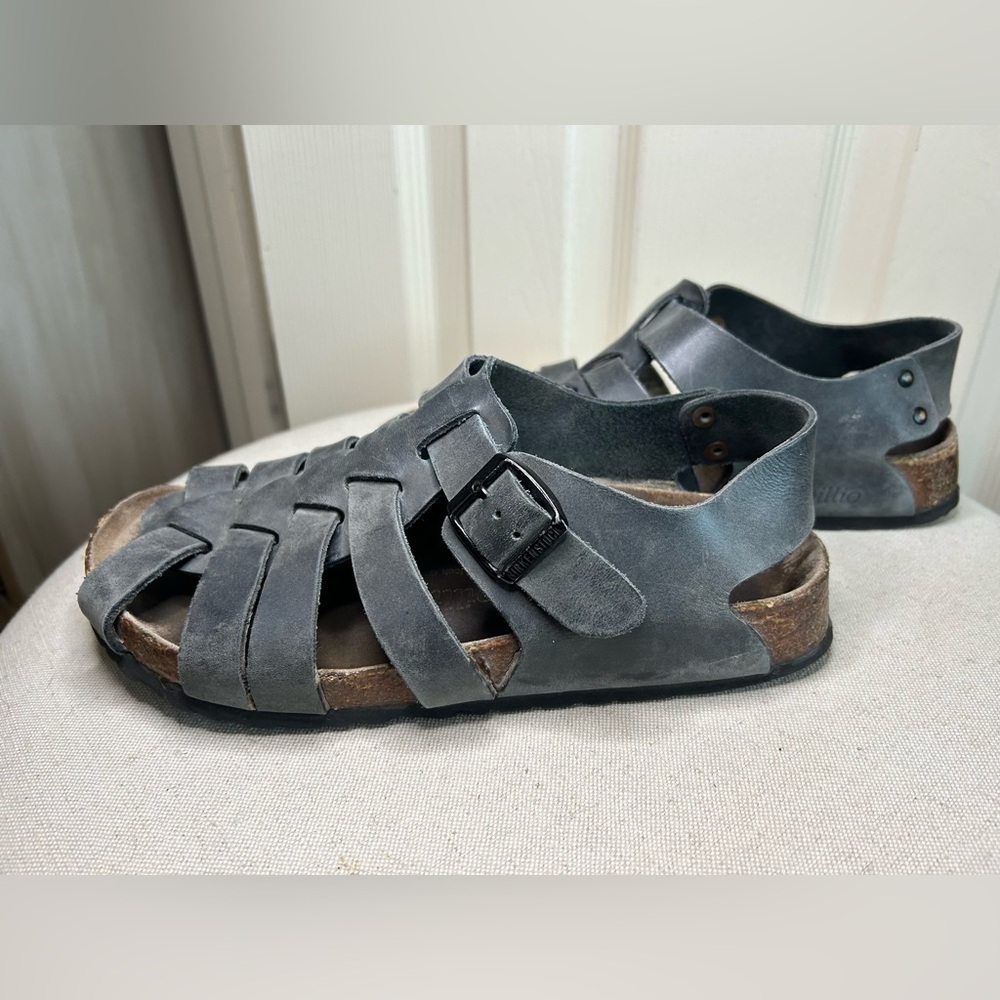 Papillio By Birkenstock Germany Unisex Fishermen Leather Sandals Cage Sh…
